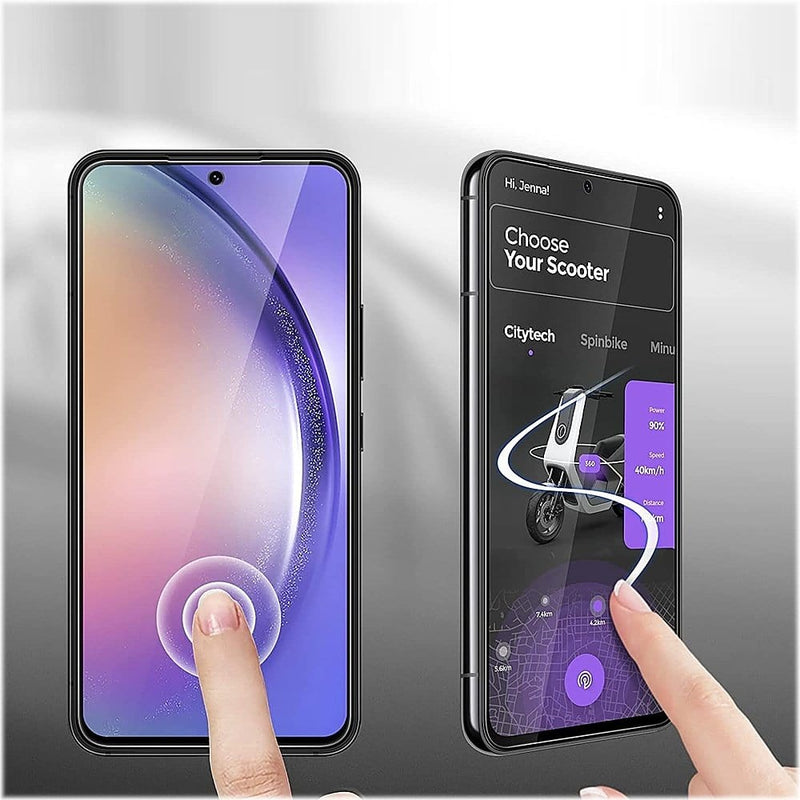 ZeroDamage Ultra Strong+ Tempered Glass Screen Protector for Samsung Galaxy A54 5G (2-Pack) - Clear
