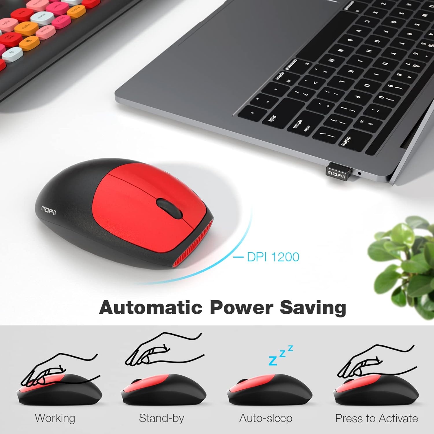 MOFII Wireless Keyboard and Mouse Combo with Flush Keys