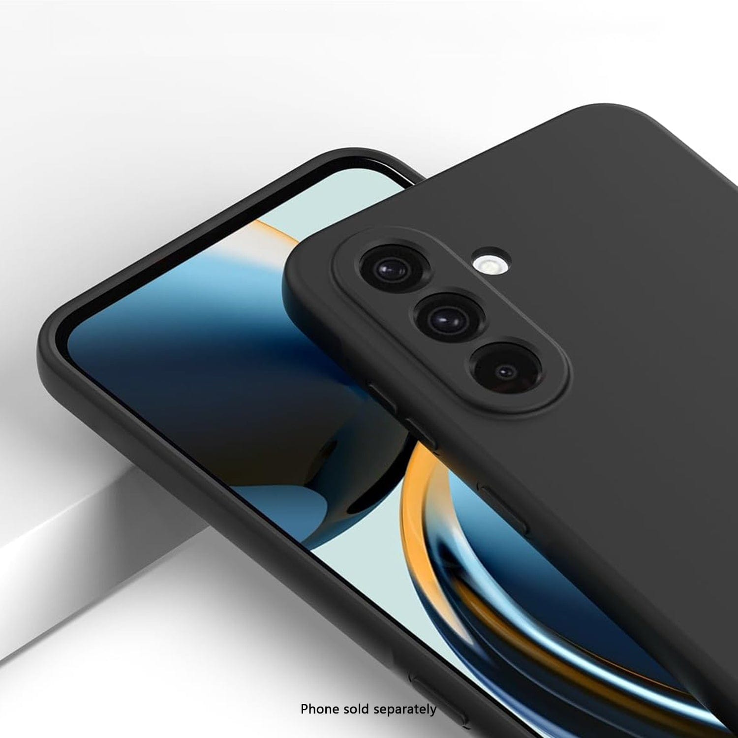 Samsung Galaxy A57 case on a smartphone with a white background