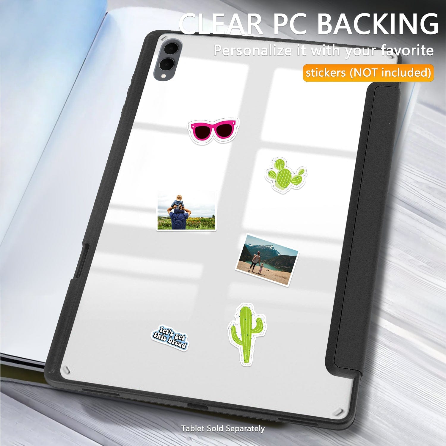 Samsung Galaxy Tab S11 Ultra Case - Folio Slim, Transparent Back | Venture Series