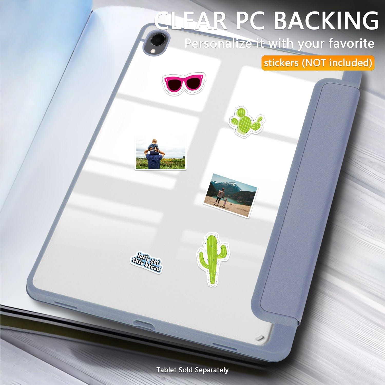 Samsung Galaxy Tab S11 Case - Slim Folio with Transparent Back