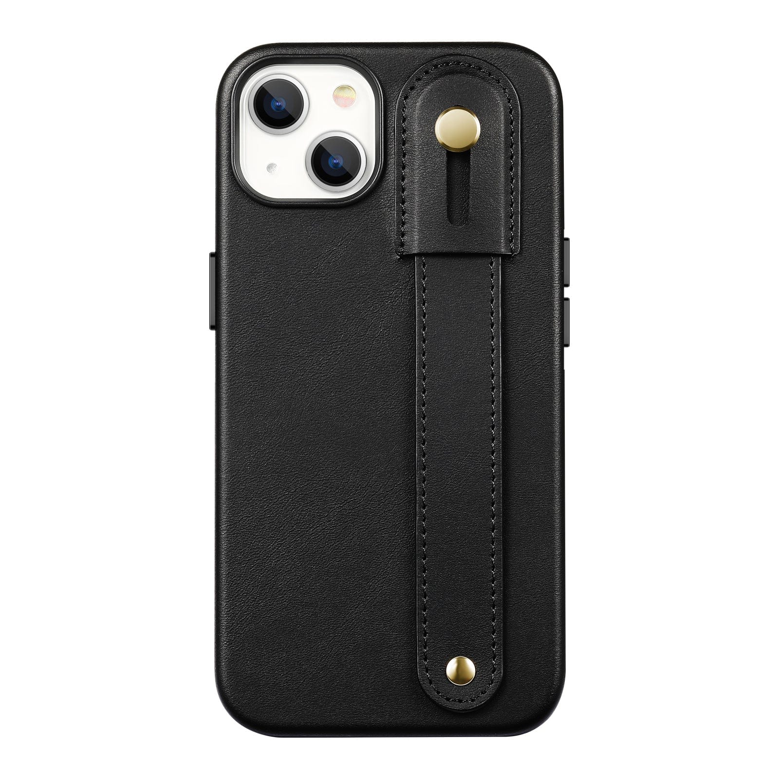 Indy Series Leather FingerGrip Case with Screen and Camera Protector - iPhone 15 Plus