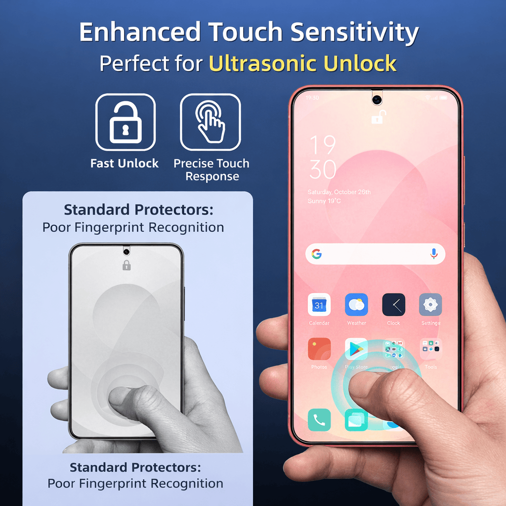 Samsung Galaxy S26 Screen Protector - Ultra-Strong Tempered Glass | ZeroDamage