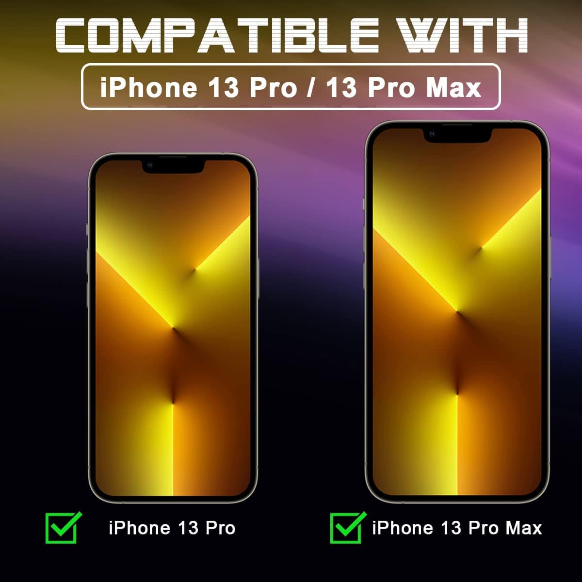 Apple iPhone 13 Pro Max (6.7) / iPhone 13 Pro (6.1) Camera Lens Tempered  Glass Protector Cover - Clear
