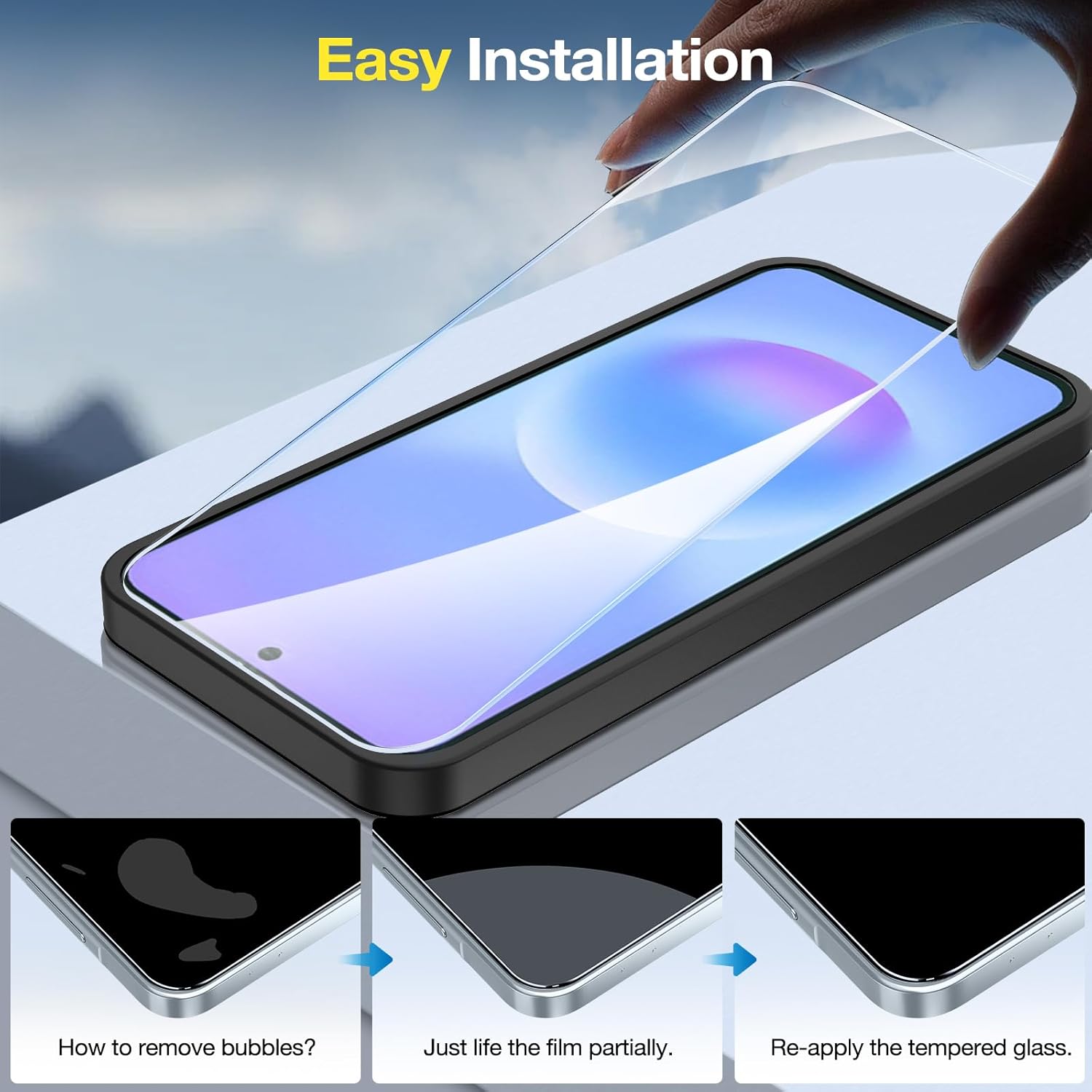 Samsung Galaxy A57 Screen Protector - Ultra-Strong Tempered Glass | ZeroDamage