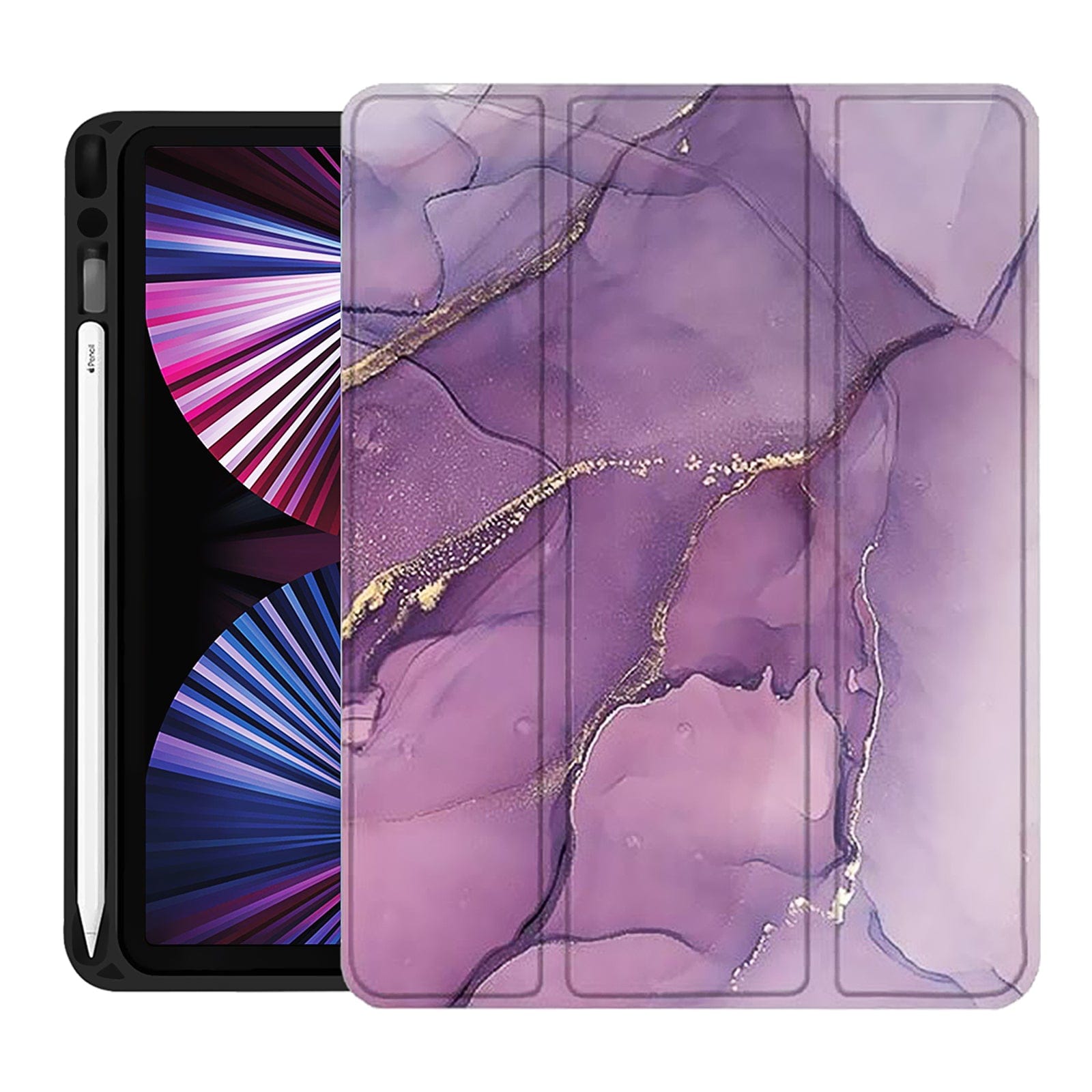 Inspire Series Tri-Fold Folio Marble Design Case - iPad Pro 11"