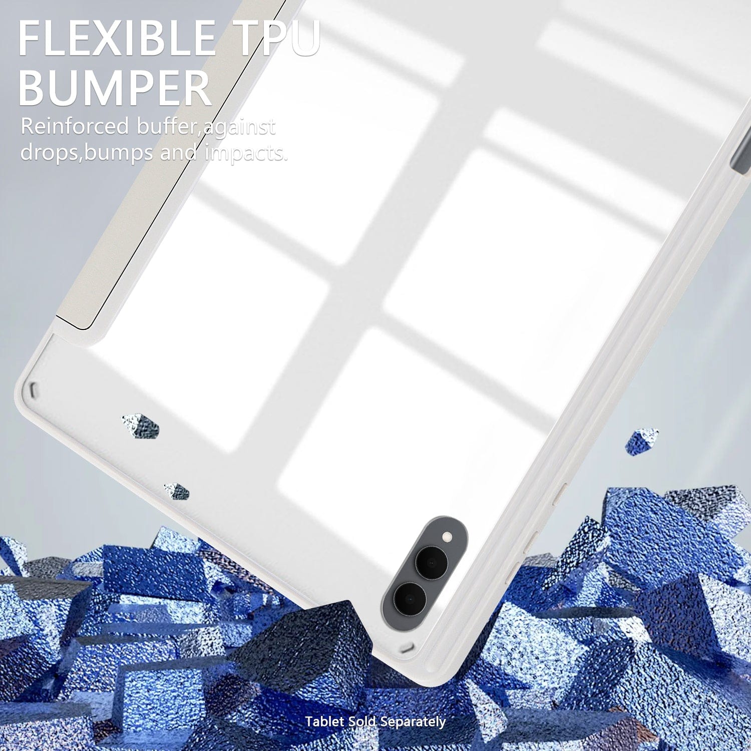 Samsung Galaxy Tab S11 Ultra Case - Folio Slim, Transparent Back | Venture Series