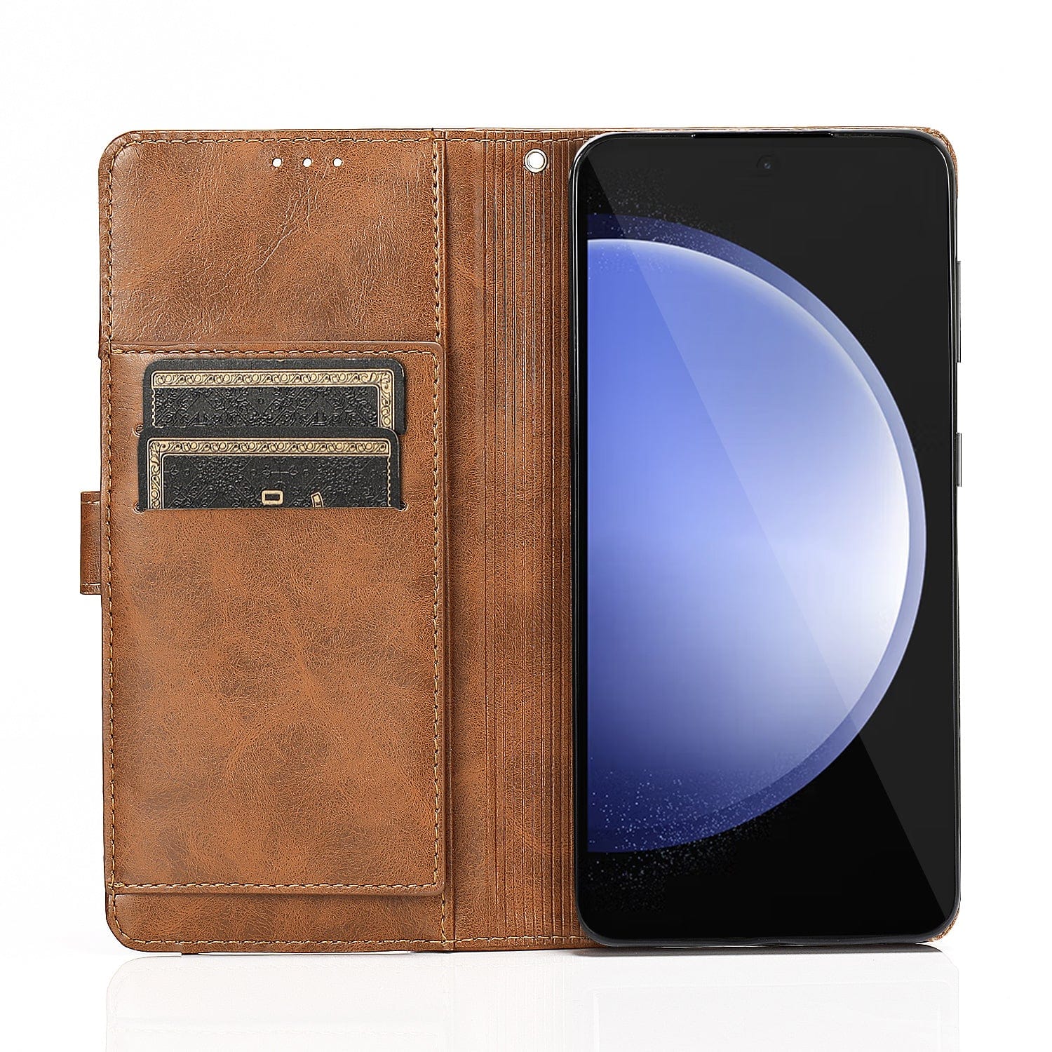 Indy Series Genuine Leather Wallet Case - Galaxy S23 FE