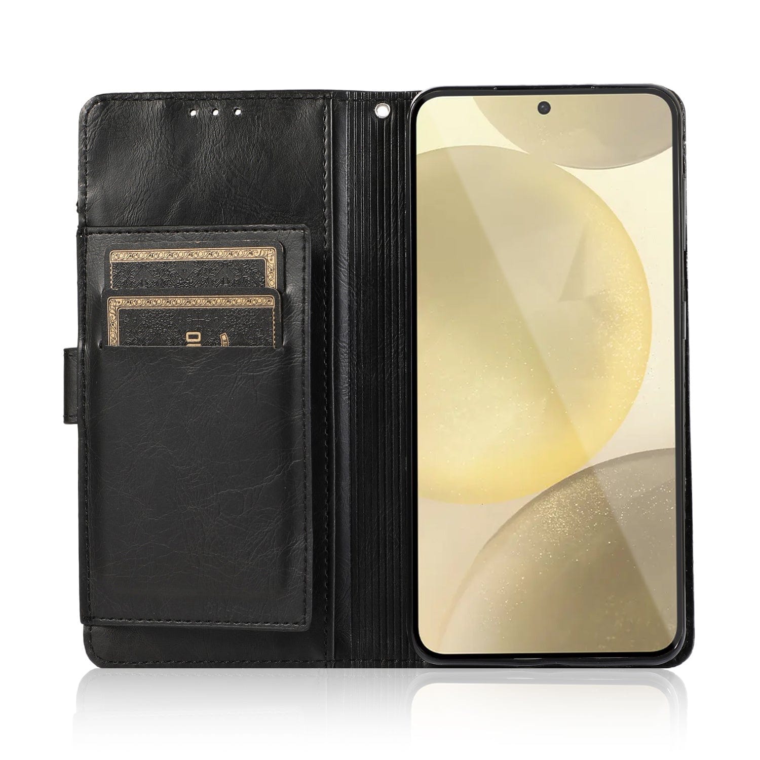 Indy Series Leather Wallet Case with Screen Protector - Samsung Galaxy S24