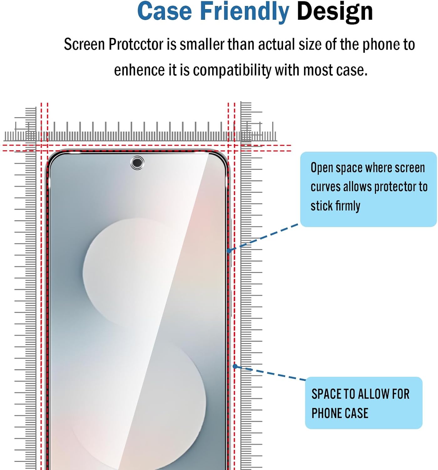 Samsung Galaxy S25 FE Screen Protector - Ultra-Strong Tempered Glass (2-Pack, Clear) | ZeroDamage