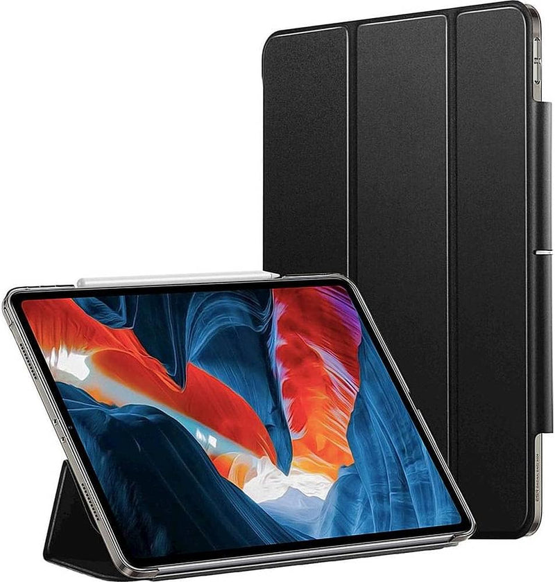 Apple iPad Pro 12.9" (4th,5th, and 6th Gen 2020-2022) Protection Kit Bundle - ESR Folio Case with Tempered Glass Screen (Black)