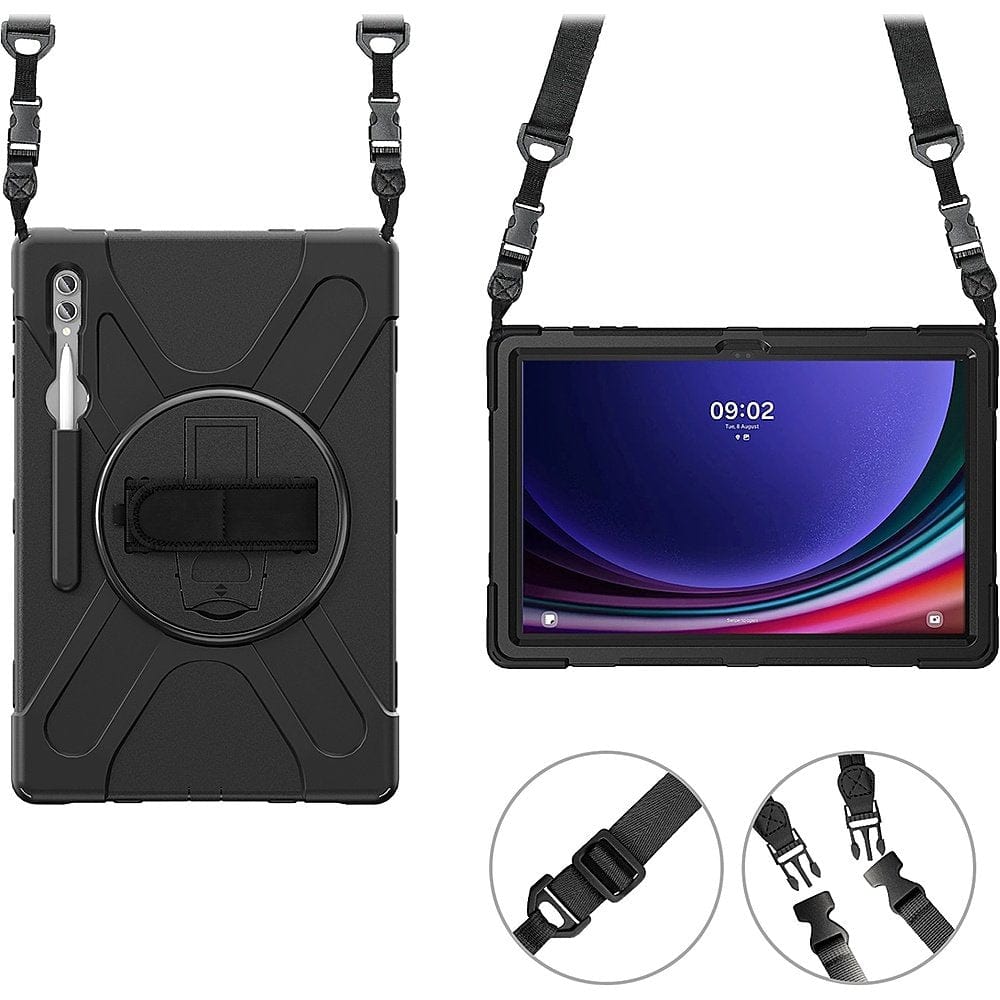 DEFENSE-X Series Case for Samsung Galaxy Tab S9 Ultra and Tab S8 Ultra - Black