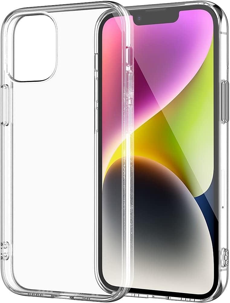 iPhone 14 6.1-inch Protection Kit Bundle - Hybrid-Flex Hard Shell Case with Tempered Glass Screen and Camera Protector - Clear