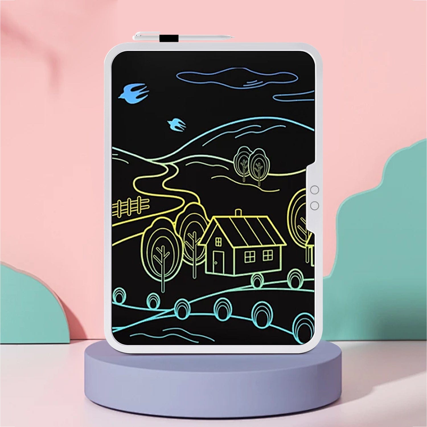 Digital Writing Tablet 15" - One-Touch Erase & Lock