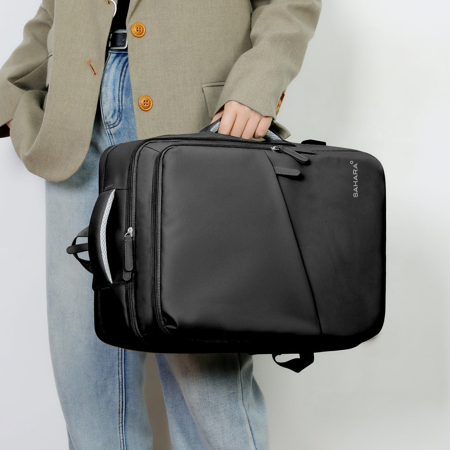 Multi-Compartment Travel & Laptop Backpack with USB Charging Port for Laptops up to 16-inch