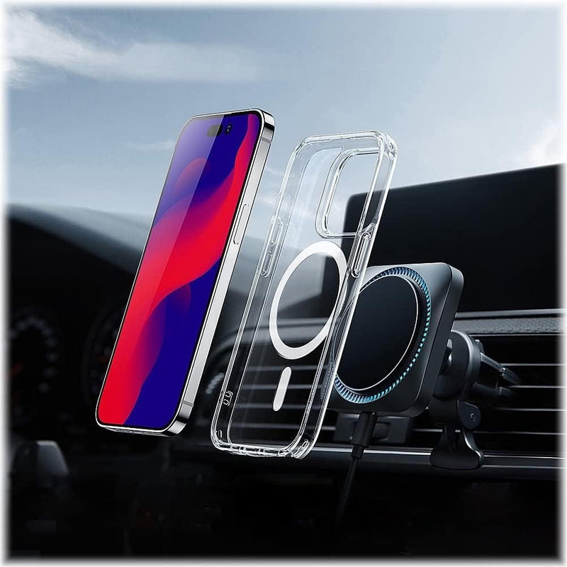 iPhone 14 Pro Max 6.7-inch Protection Kit Bundle - Hybrid-Flex Hard Shell Case with Tempered Glass Screen and Camera Protector - Clear