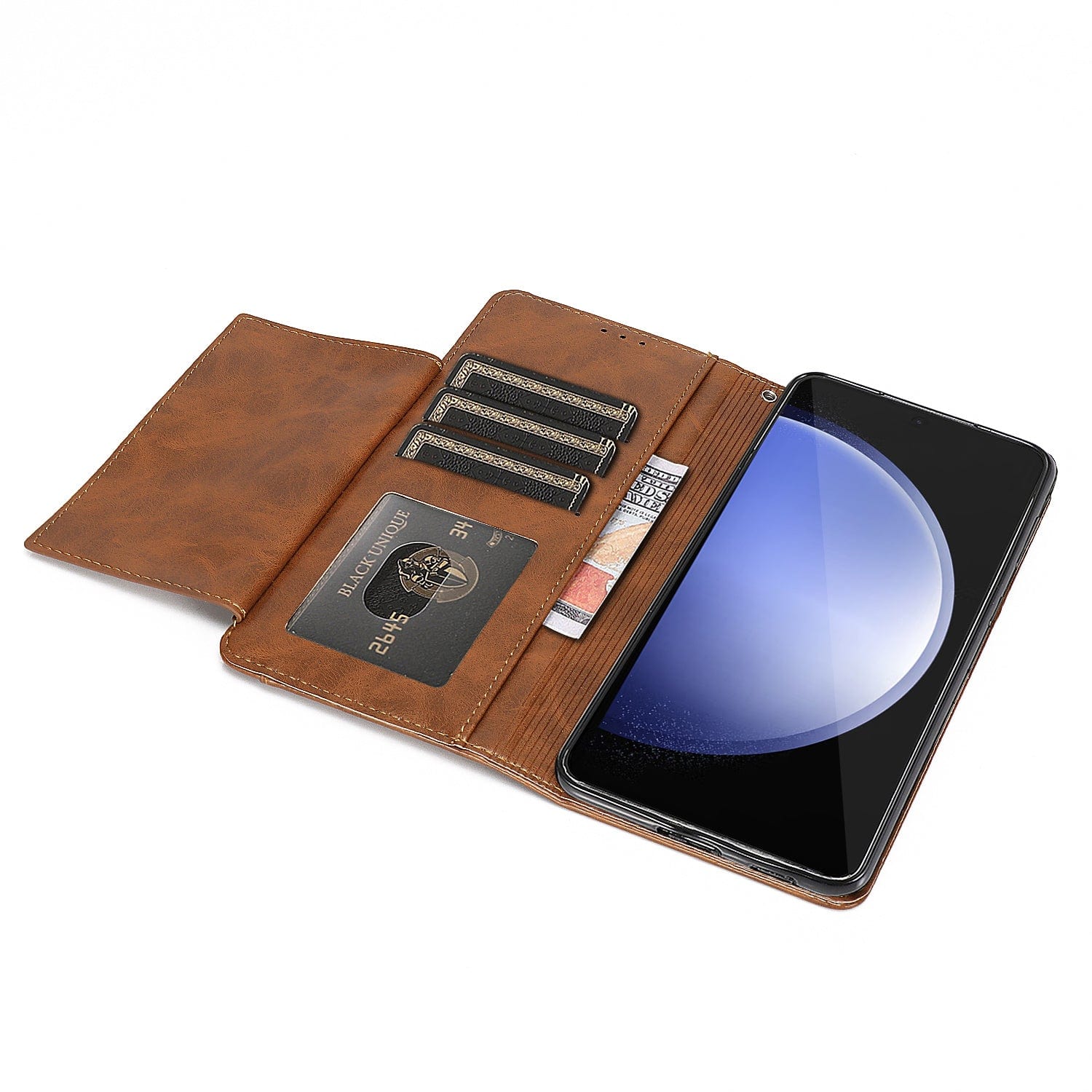 Indy Series Genuine Leather Wallet Case - Samsung Galaxy S23 FE