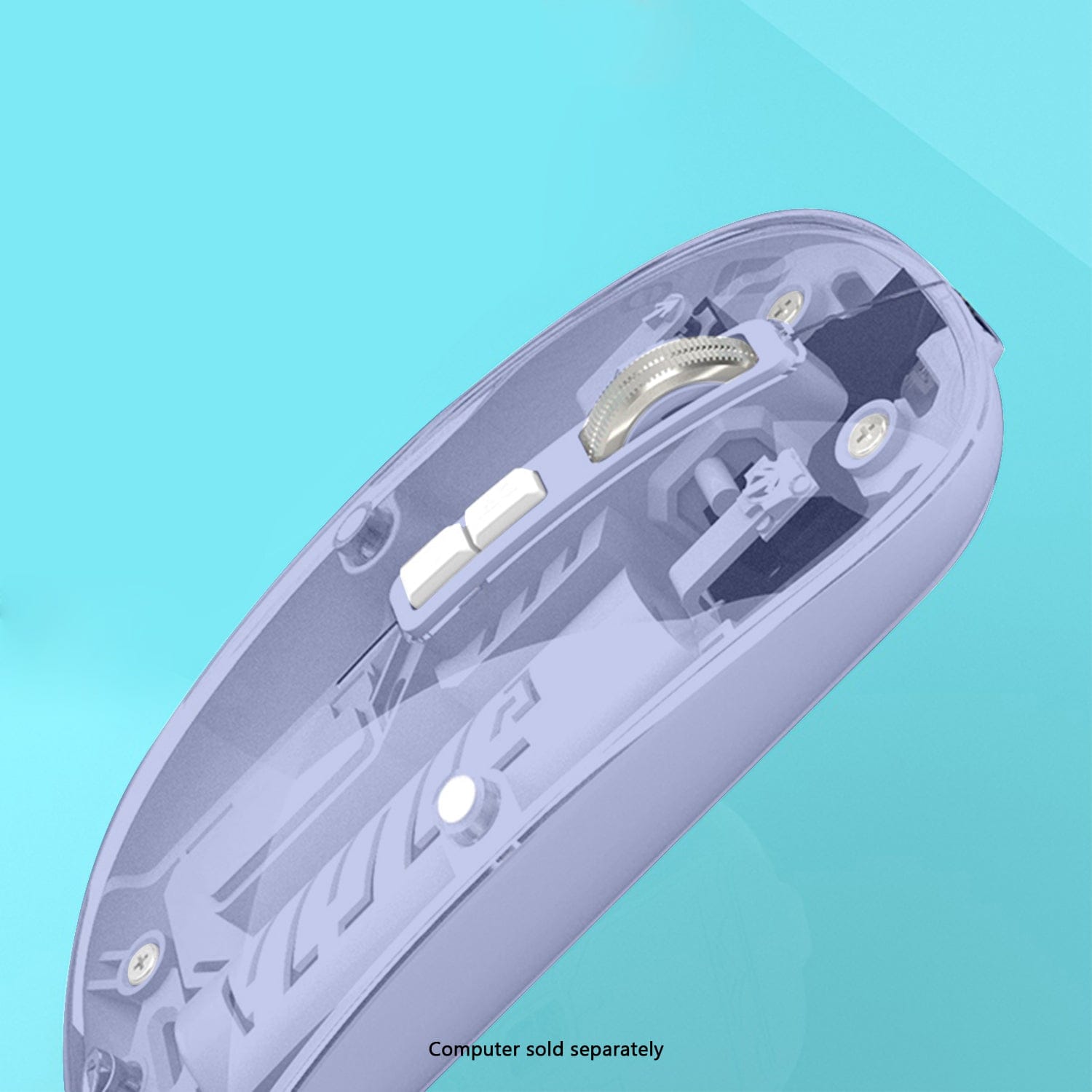 Wireless Mouse - Transparent Dual-Mode, Rechargeable Design | Glacier Series