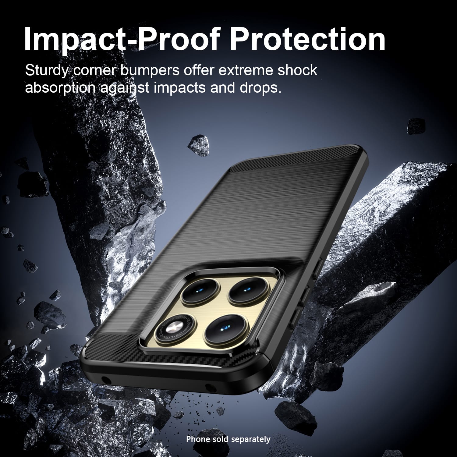Motorola Edge 5G (2026) Case - Carbon Fiber Texture, Non-Slip Grip | Venture Series