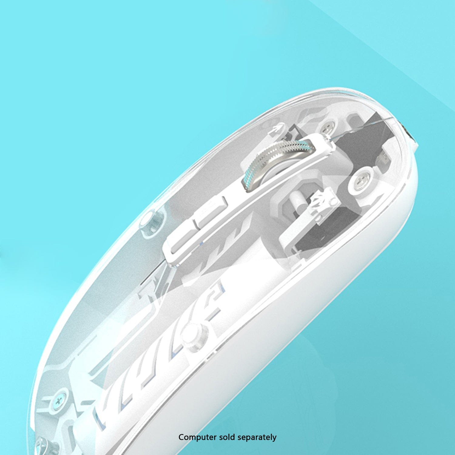 Wireless Mouse - Transparent Dual-Mode, Rechargeable Design | Glacier Series