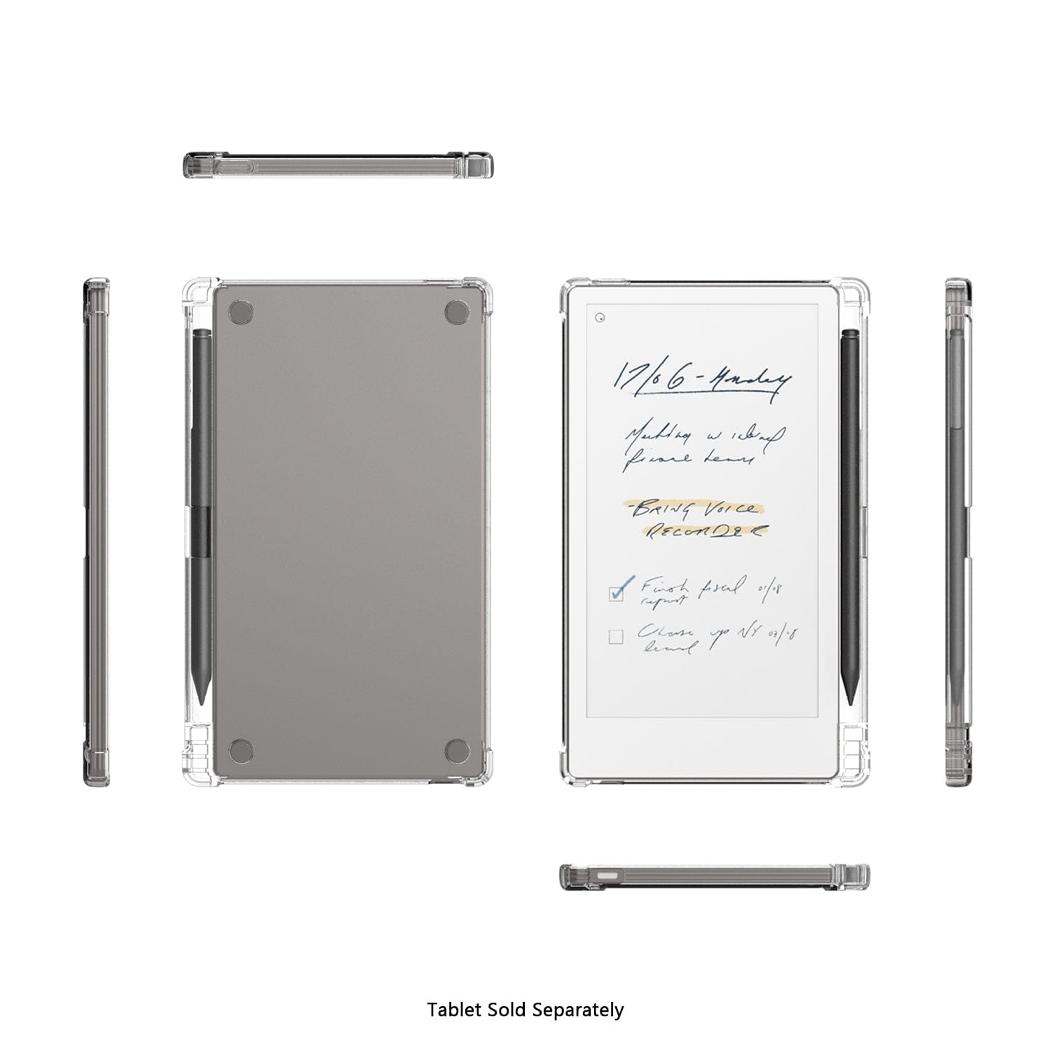 reMarkable Paper Pro Move 7.3" Clear Case - Anti-Shock Corners | Venture Series