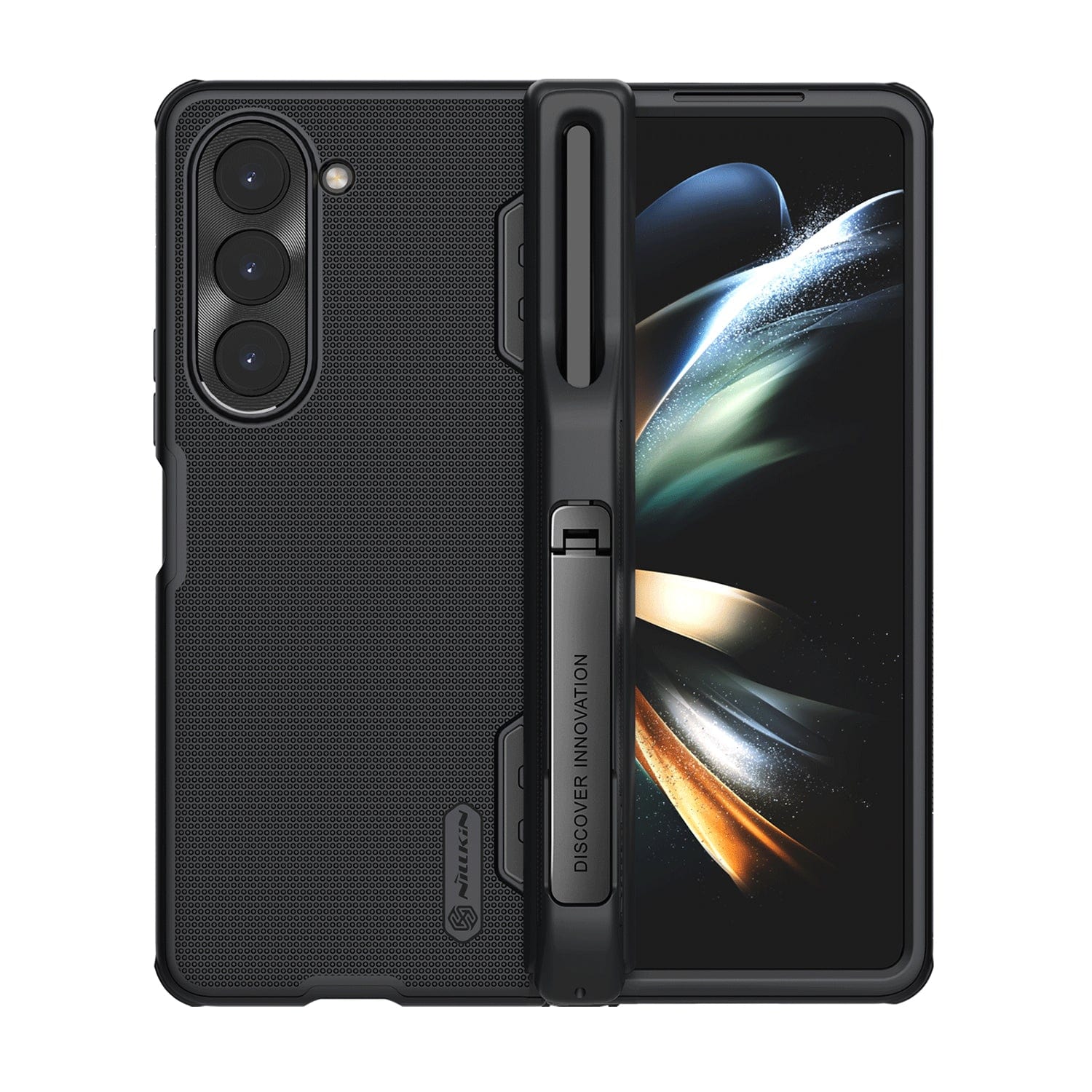 GRIP Series with Kickstand and Stylus Compatibility Case for Samsung Galaxy Z Fold5 - Black