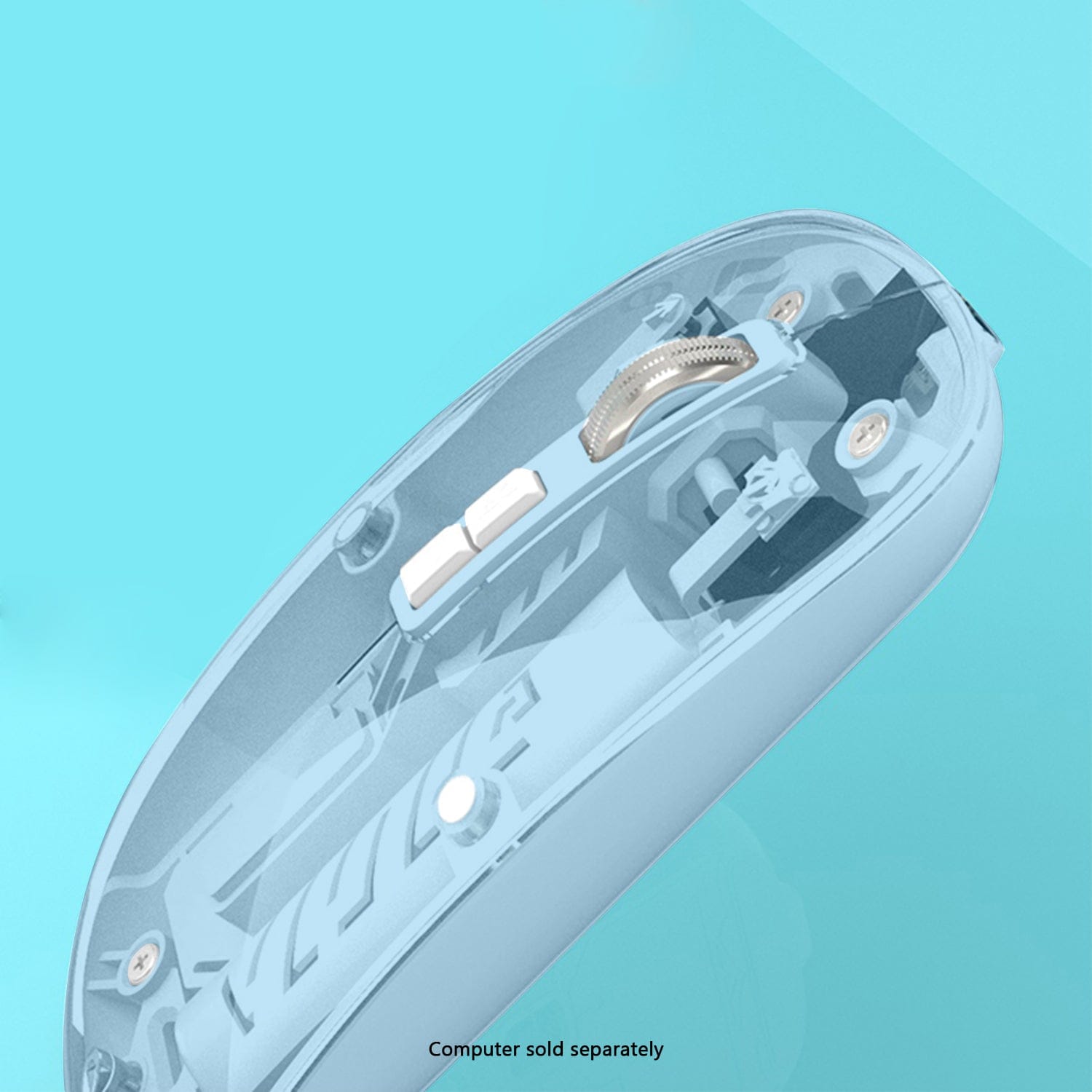 Wireless Mouse - Transparent Dual-Mode, Rechargeable Design | Glacier Series