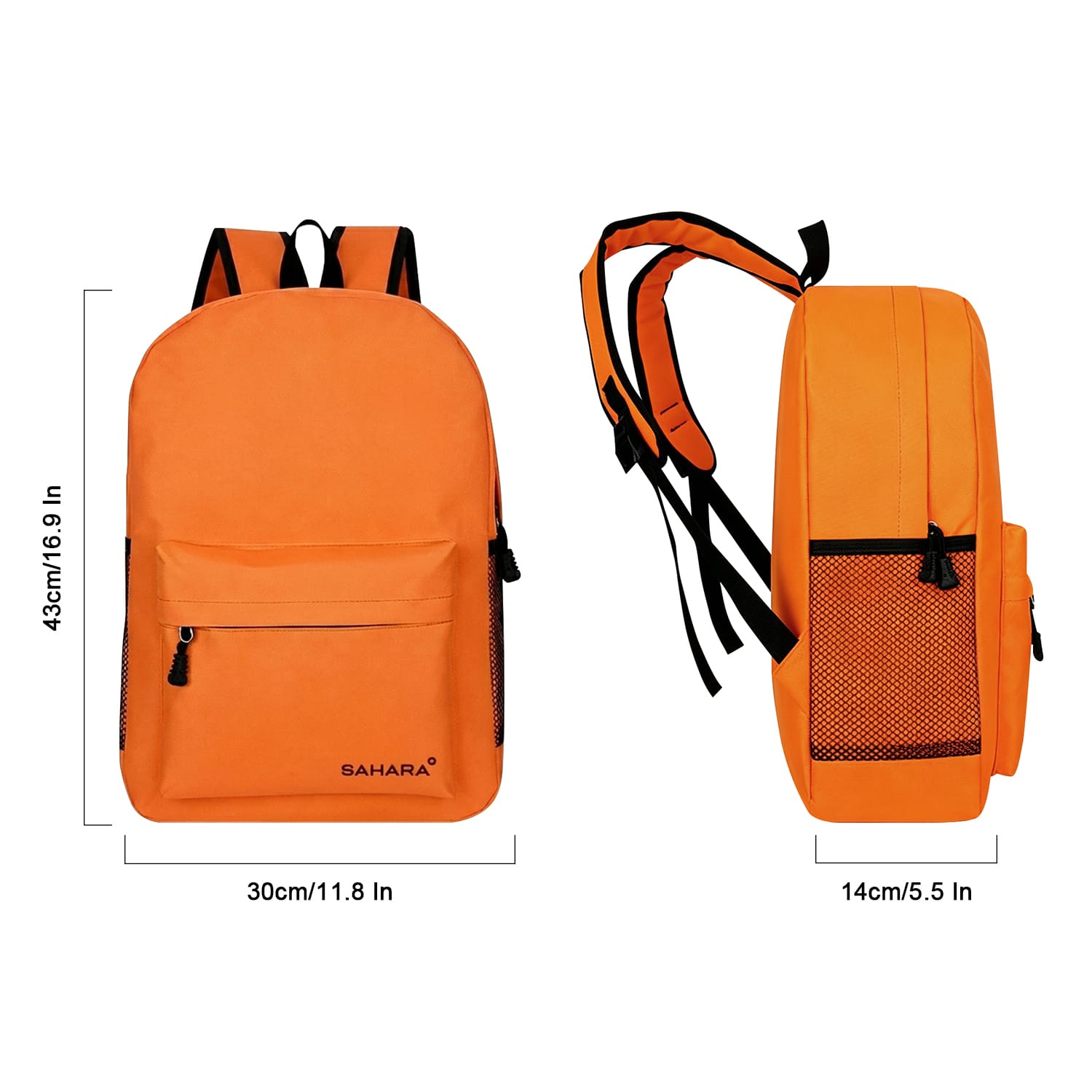 Sahara 16-Inch School Backpack - Waterproof Oxford Fabric | Classic Series