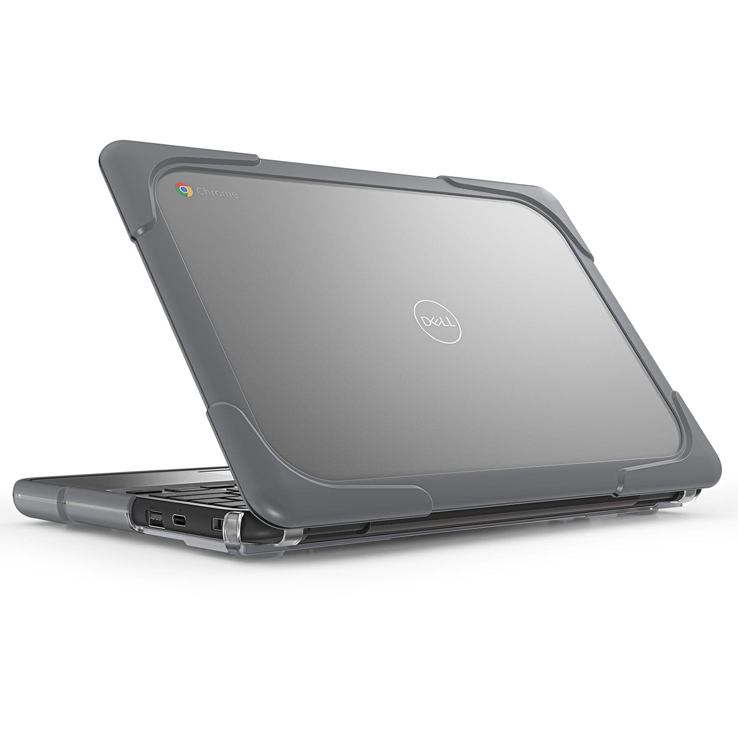 Hard Shell Case for Dell Chromebook 3100/3110 for 2-1 - Gray/Clear