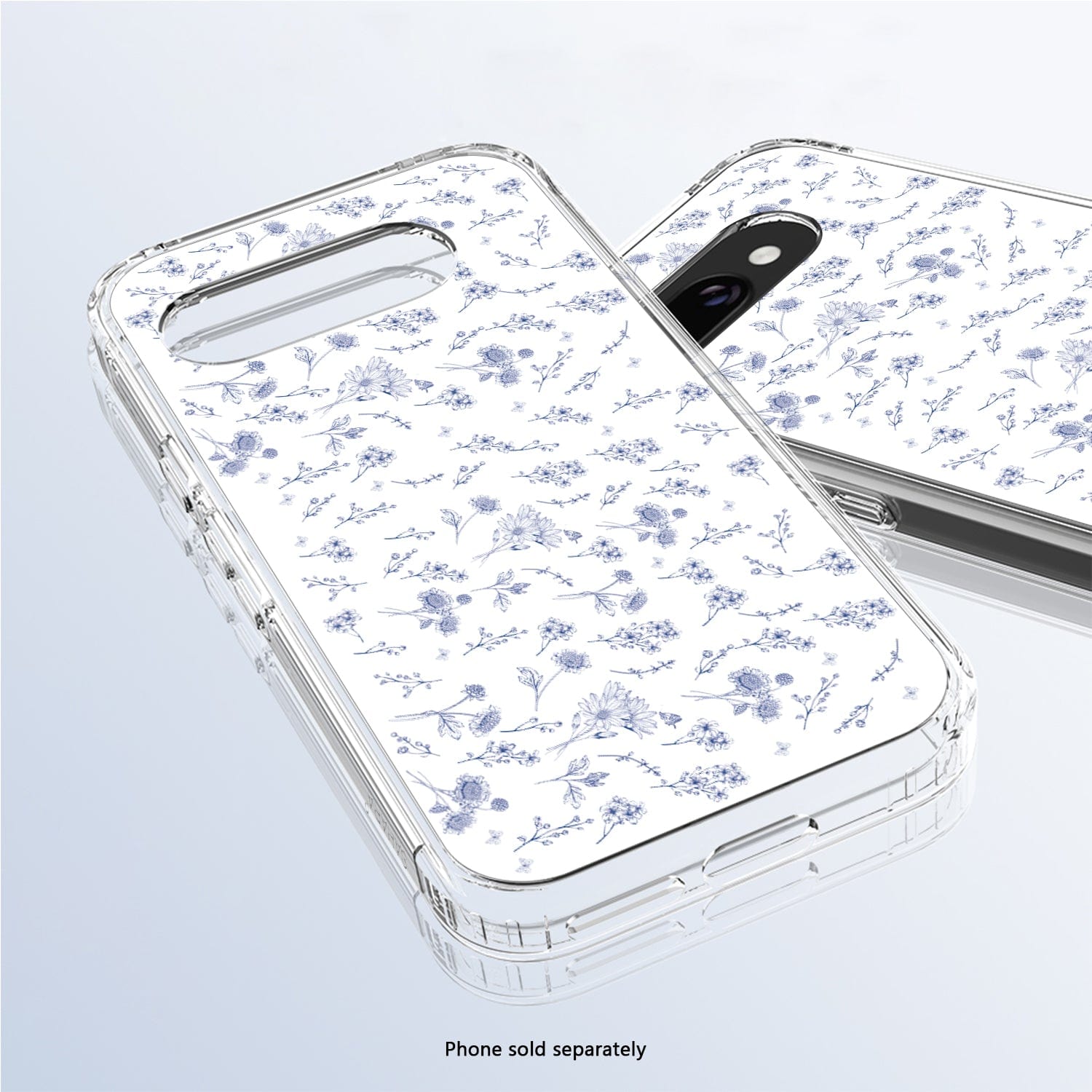 Tropical Flower Shockproof Case For Google Pixel Phones – Clear TPU Cover (Fits Pixel 10, 9 Pro XL, 8A, 7A, 6A, 5)