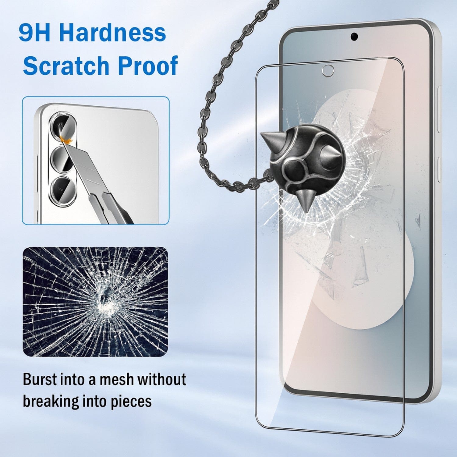 Samsung Galaxy S25 FE Screen Protector - Ultra-Strong Tempered Glass (2-Pack, Clear) | ZeroDamage
