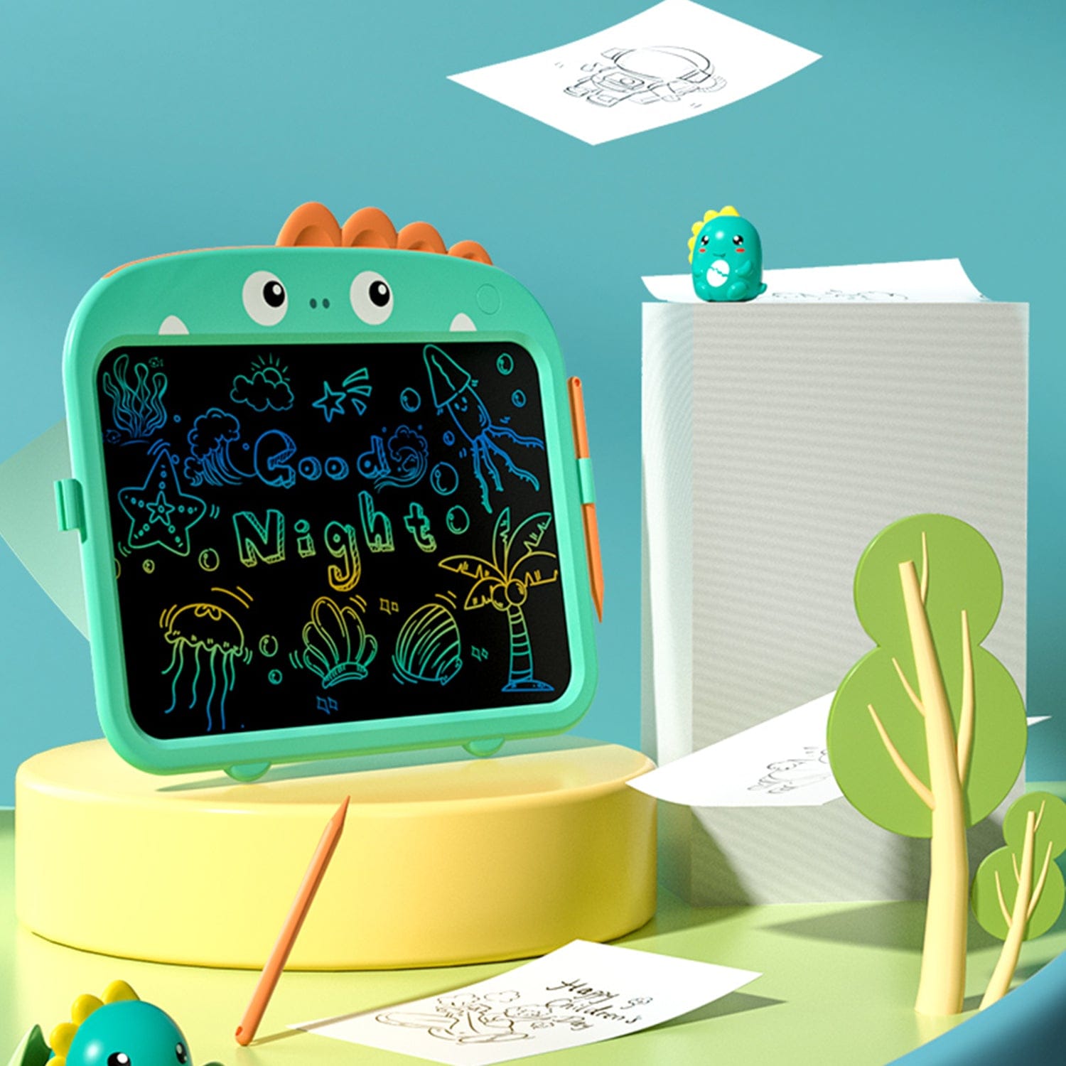 LCD Writing  Kids Tablet 13.5" - Color Display, One-Click Erase