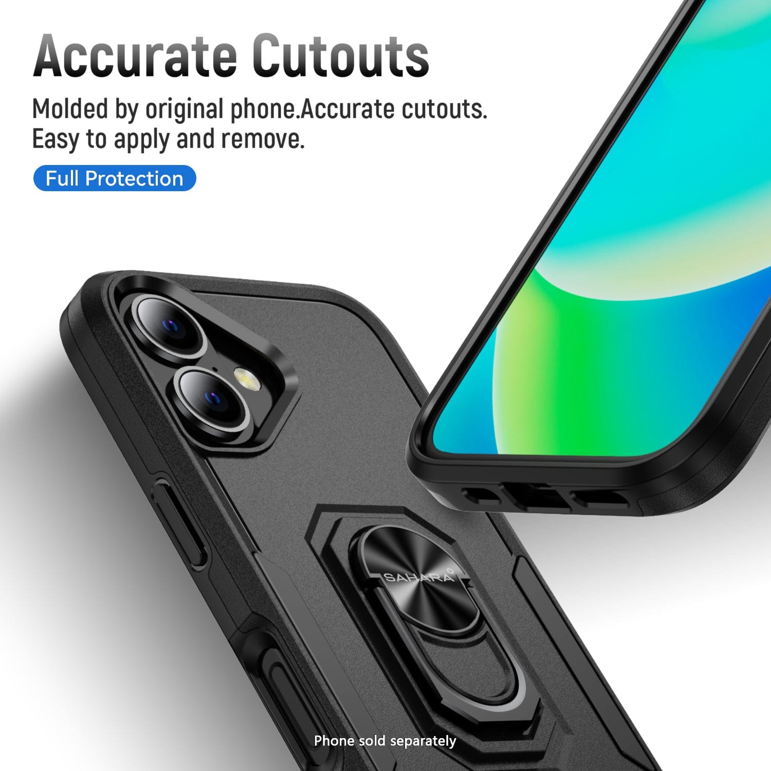 iPhone 17 Heavy Duty Case with Kickstand - Military Grade Protection, Anti-Slip Grip | Raider Series