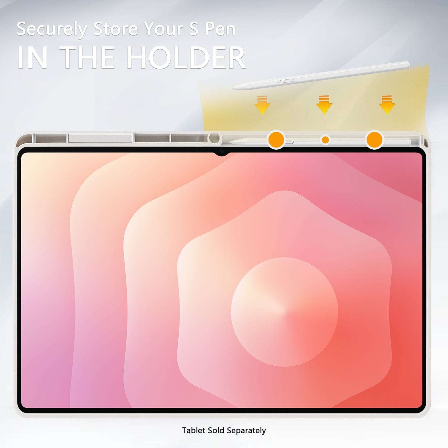 Samsung Galaxy Tab S11 Ultra Case - Folio Slim, Transparent Back | Venture Series