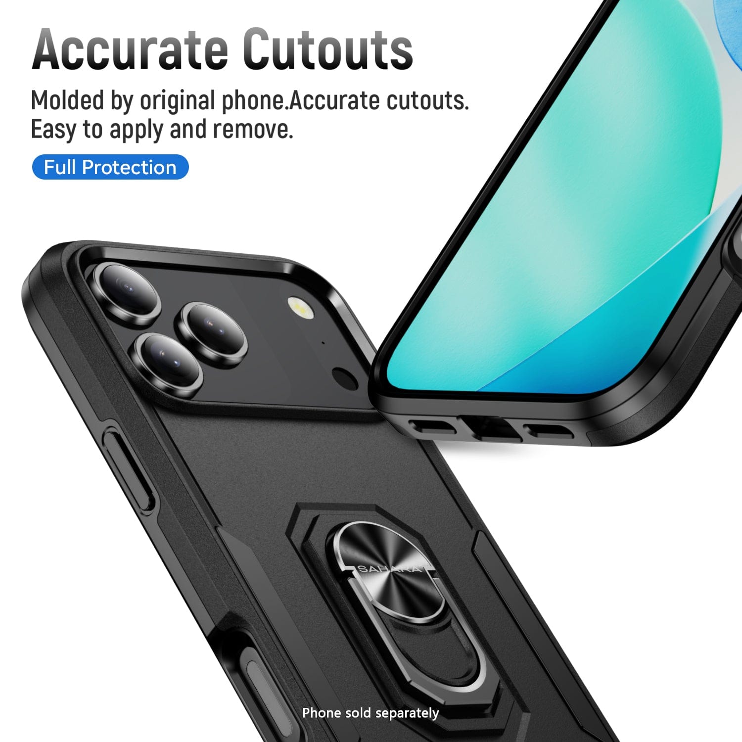 iPhone 17 Pro Max Heavy Duty Case with Kickstand - Military Grade Protection, Anti-Slip Grip | Raider Series