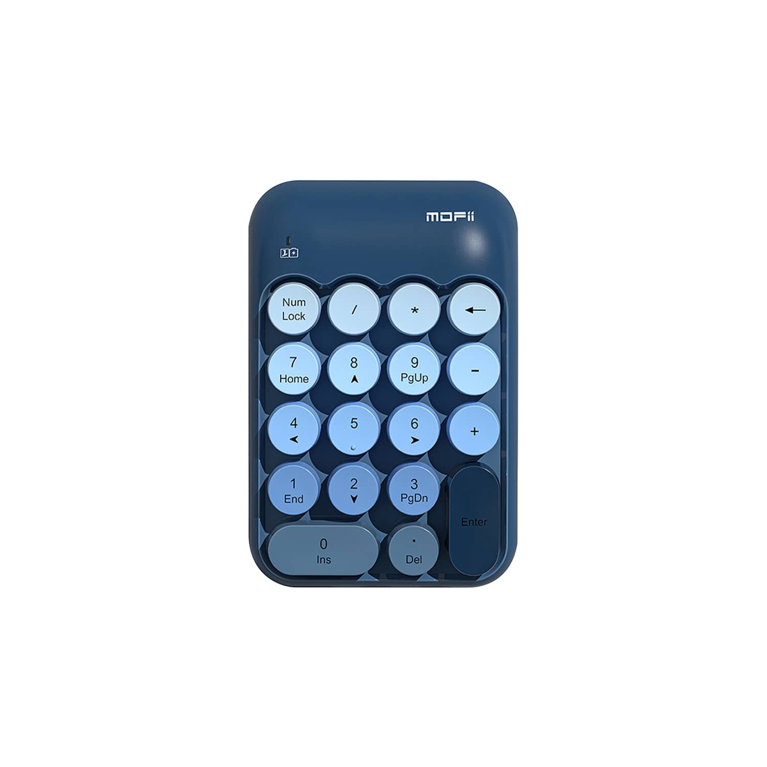 Wireless Numeric Keypad - Retro Ergonomic Design