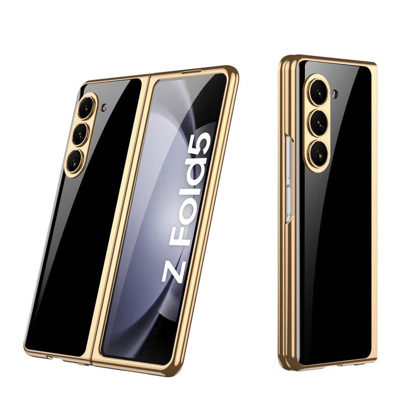 Marble Series Case for Samsung Galaxy Z Fold5 - Black/Gold