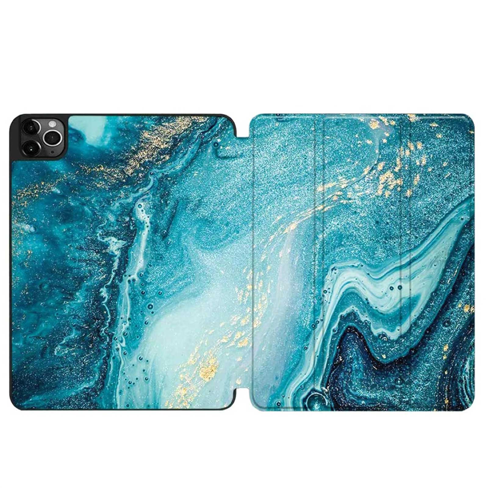 Inspire Series Tri-Fold Folio Marble Design Case - iPad Pro 11" (3rd/4th Gen)