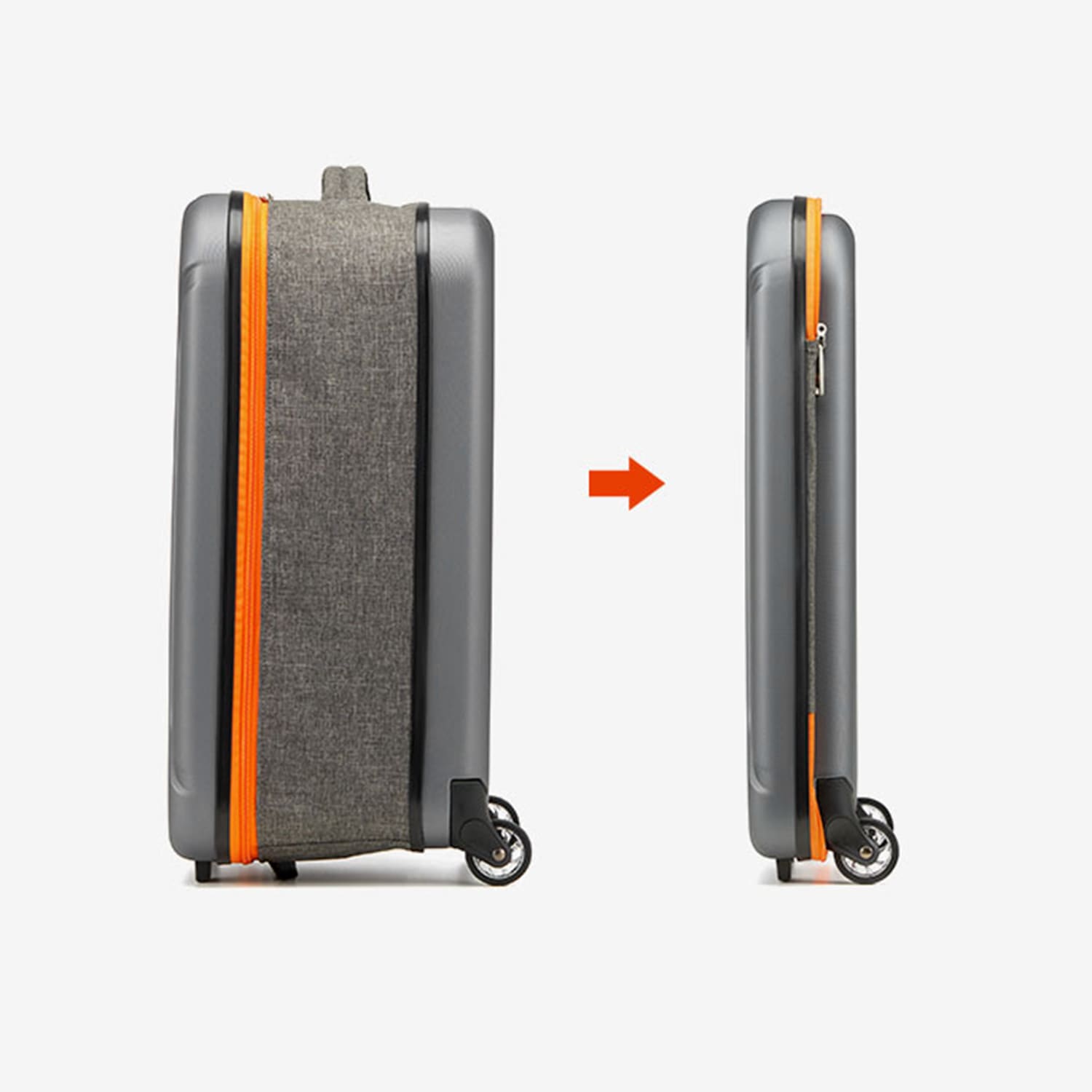 Sahara 20-Inch Collapsible Carry-On Luggage - Foldable Hardshell Suitcase