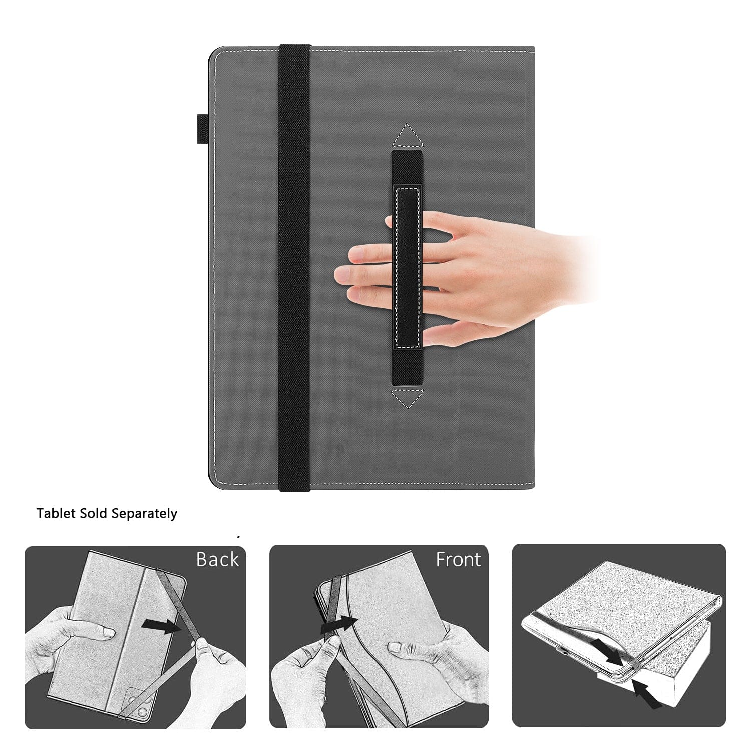 Microsoft Surface Pro 12" Case - Folio, Hand Strap | Indy Series