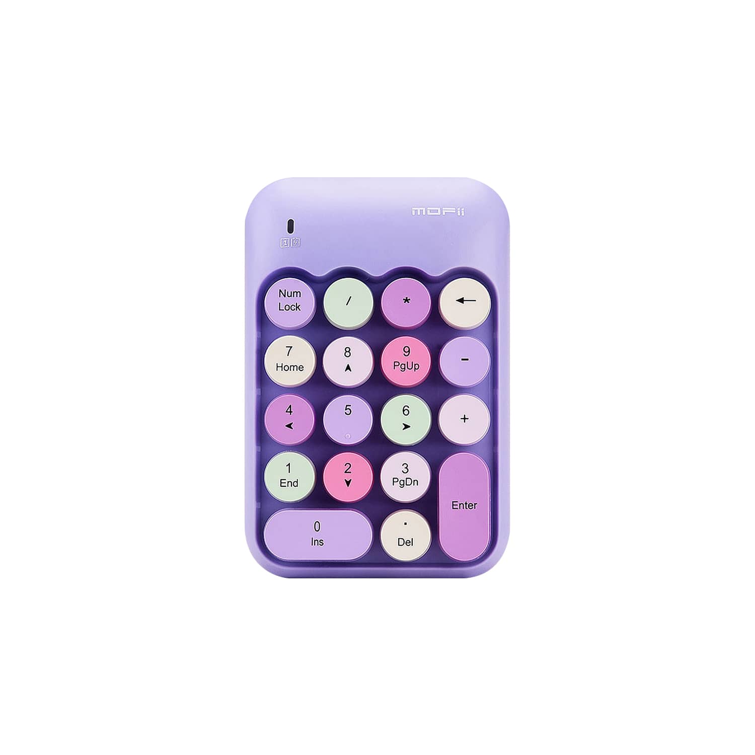 Wireless Numeric Keypad - Retro Ergonomic Design