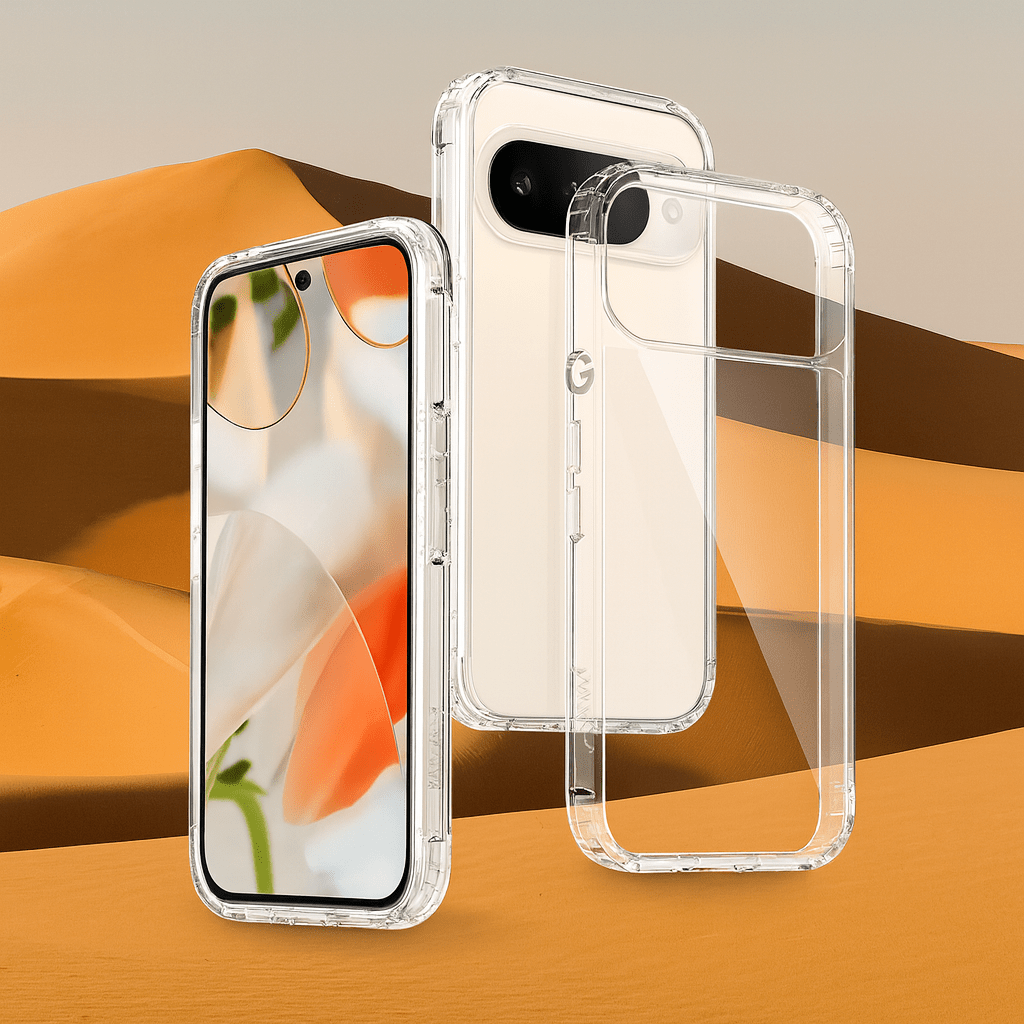 Google Pixel 10/10 Pro Clear Case – Slim Anti-Slip Grip | Venture Series