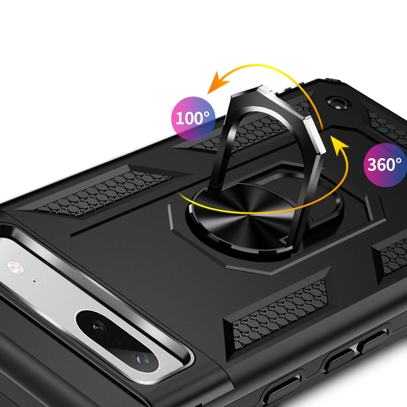 Military Kickstand Series Case for Google Pixel 7a (2023) - Black
