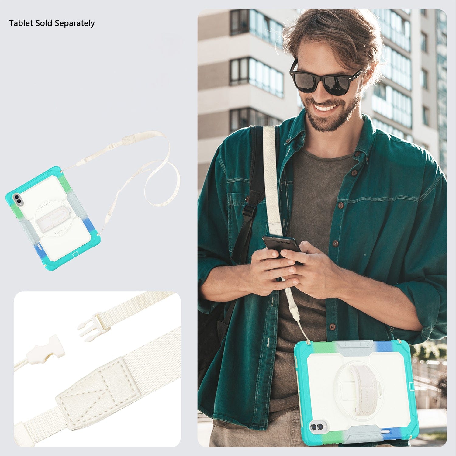 Samsung Galaxy Tab S11 Ultra Case - Kickstand with Hand & Shoulder Strap | Raider Series