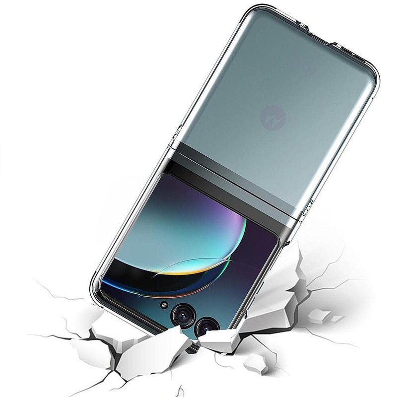 Hybrid-Flex Hard Shell Series Case for Motorola Razr+ (2023) - Clear