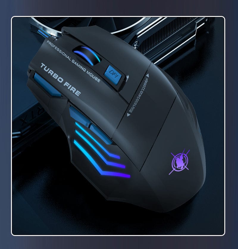 Wired Gaming Mouse - RGB LED 7-Button Precision Control | Axis Pro