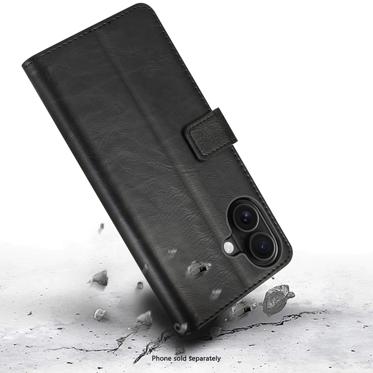 Indy Series Leather Folio Wallet Case Compatible with Magsafe for Apple iPhone 17