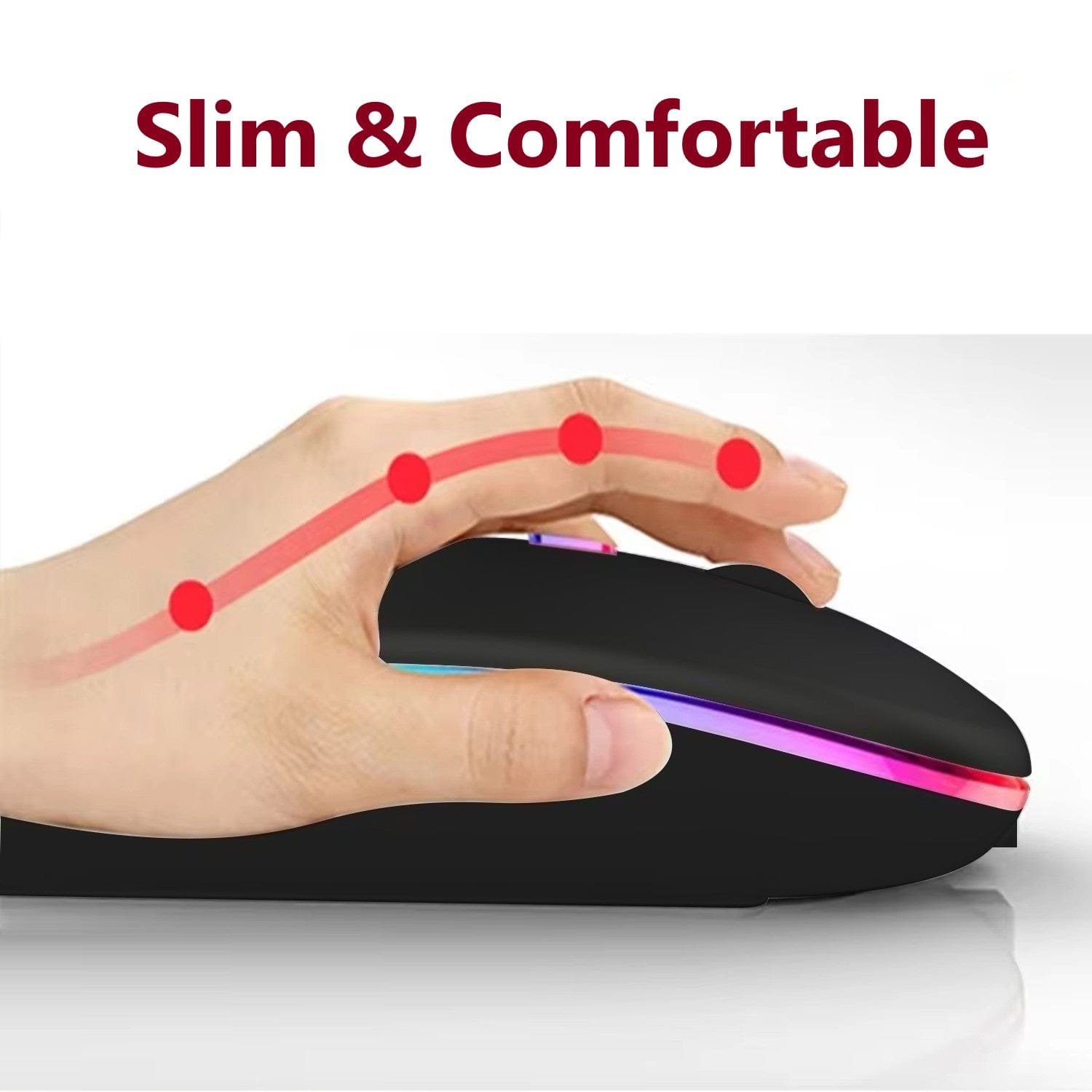 Wireless Mouse - Silent Click Bluetooth & 2.4G Rechargeable | Navigate Series