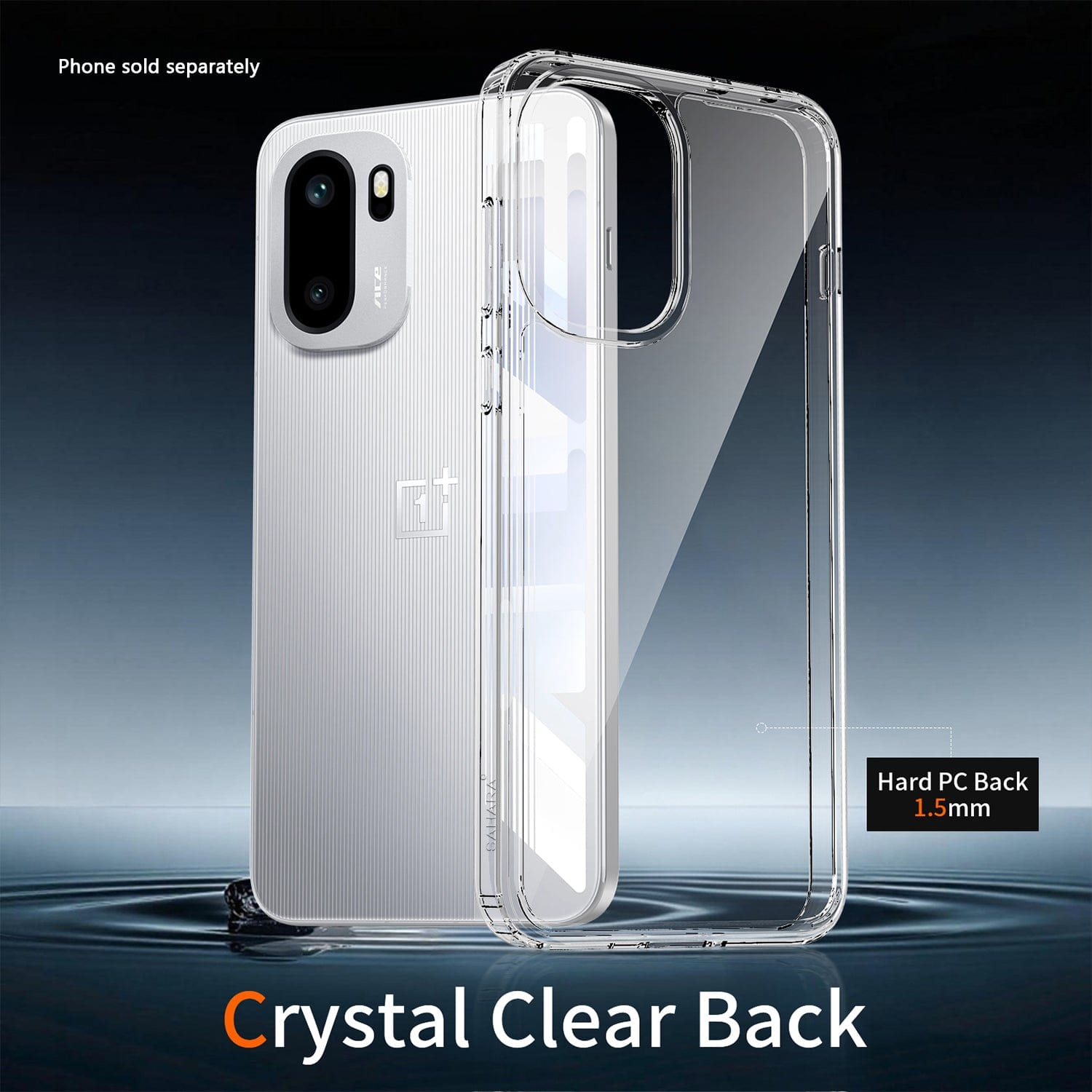 OnePlus 15R Clear Case - Smooth Finish Anti-Slip | Venture Series