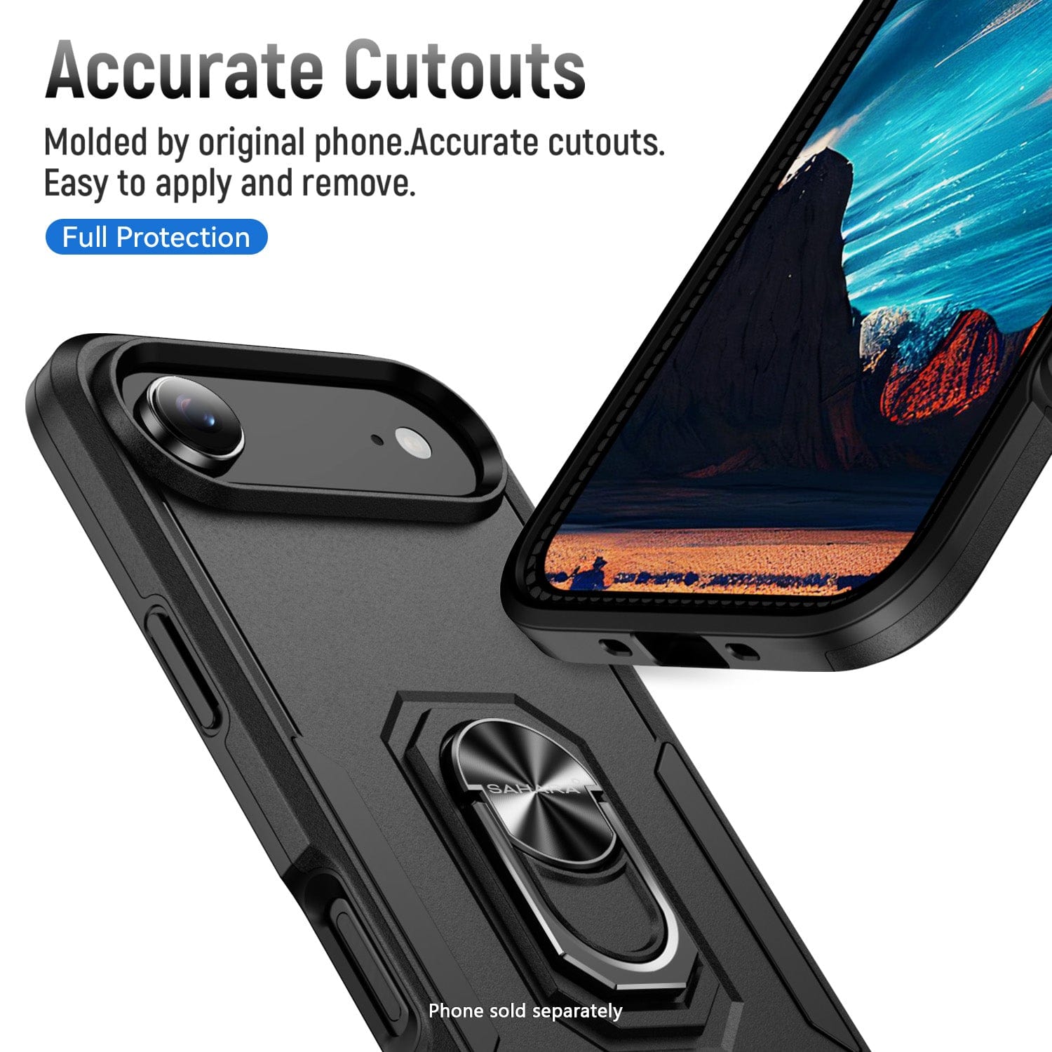 iPhone Air Heavy Duty Case with Kickstand - Military Grade Protection, Anti-Slip Grip | Raider Series